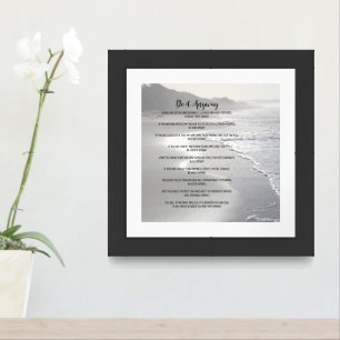 Misty Ocean Beach Do It Anyway Framed or Unframed Framed Art