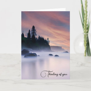 Misty Ocean Morning Card