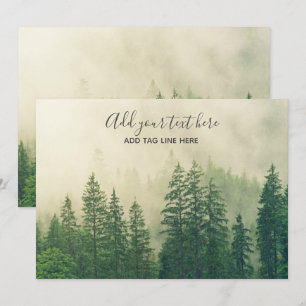 Misty Pine Forest Trees Custom Keepsake