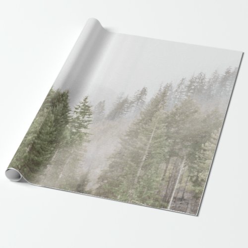 Misty Pines Wrapping Paper
