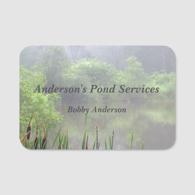 Misty Pond Maintenance Services Name Tag