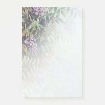 Misty Purple Wisteria On Light Blue - Post-it Pad Post-it Notes by LilithDeAnu at Zazzle