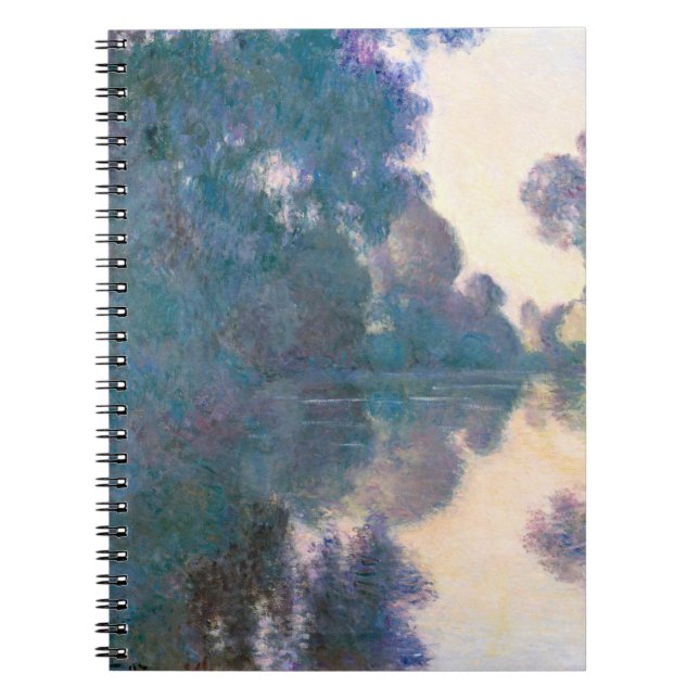 Misty River Reflection Impressionist Notebook (Front)
