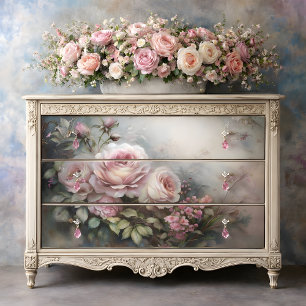 Misty Rose Dawn Decoupage Tissue Paper