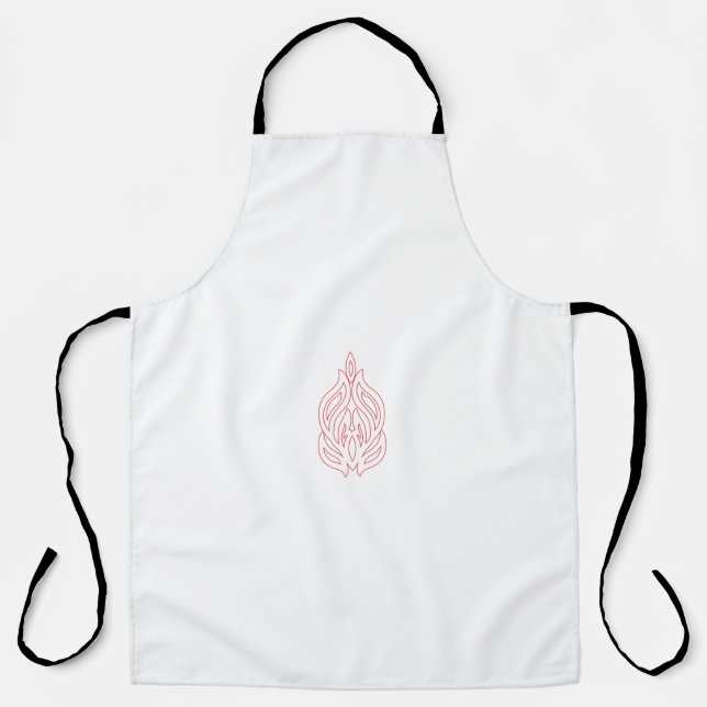 Misty Rose, Flush Mahogany, Decorative Design Apron (Front)