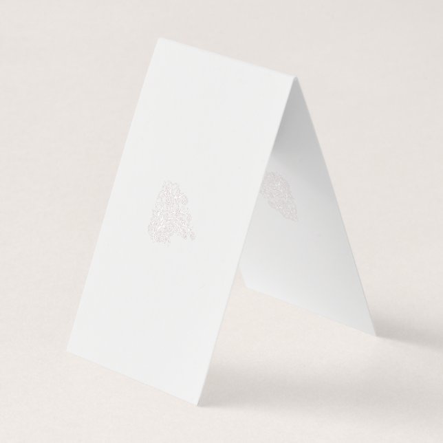 Misty Rose, Flush Mahogany, Decorative Design Business Card (Back)