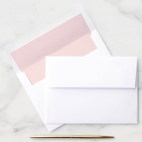 Misty Rose Solid Color Envelope Liner