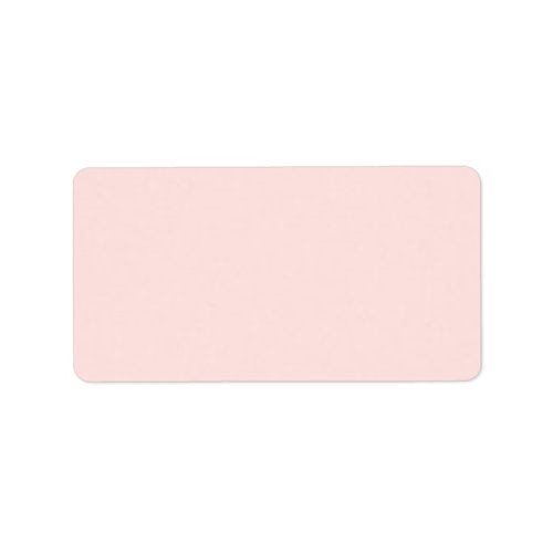 Misty Rose Solid Color Label