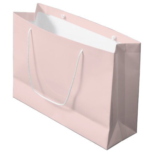 Misty Rose Solid Color Large Gift Bag