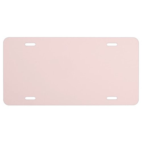 Misty Rose Solid Color License Plate