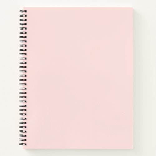 Misty Rose Solid Color Notebook