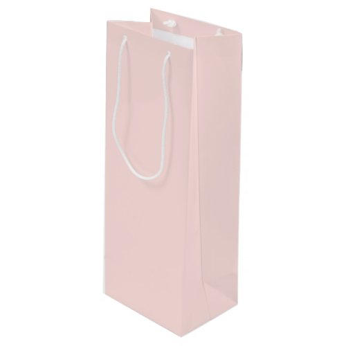 Misty Rose Solid Color Wine Gift Bag