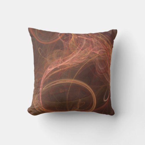 Misty Rust Throw Pillow