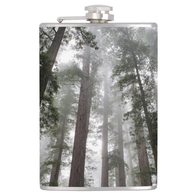 Misty Sequoias  Flask (Front)
