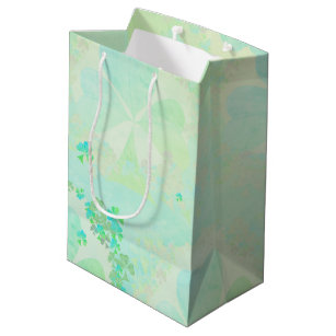 Misty Shamrocks Medium Gift Bag