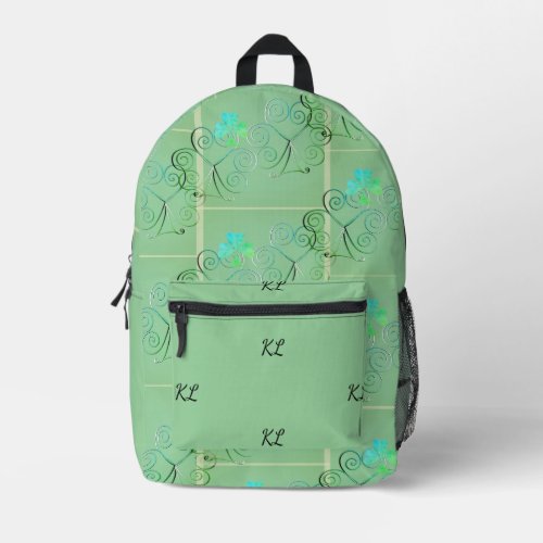 Misty Shamrocks Print Cut Sew Bag