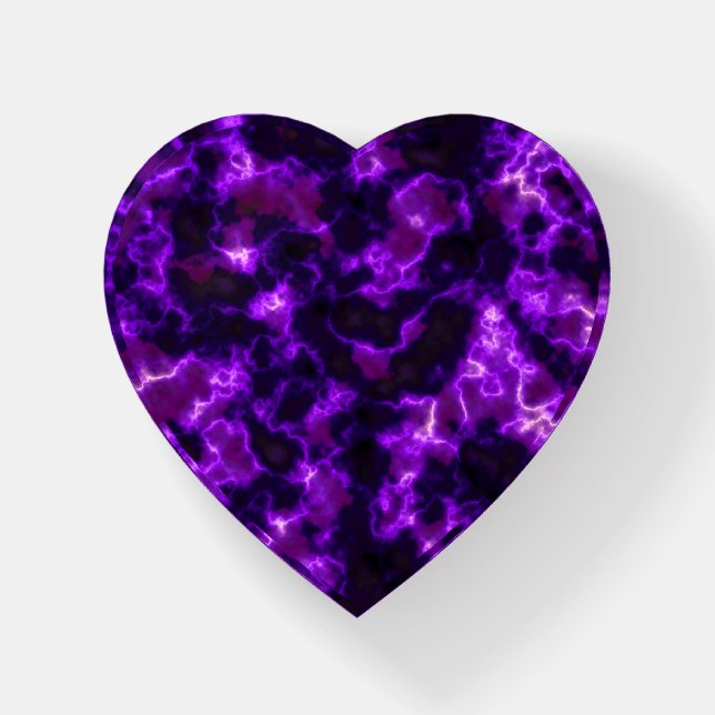 Misty Smoke Purple Paperweight (Front)