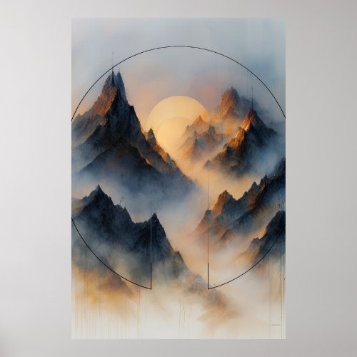 Misty Summit Circle of Solace Poster