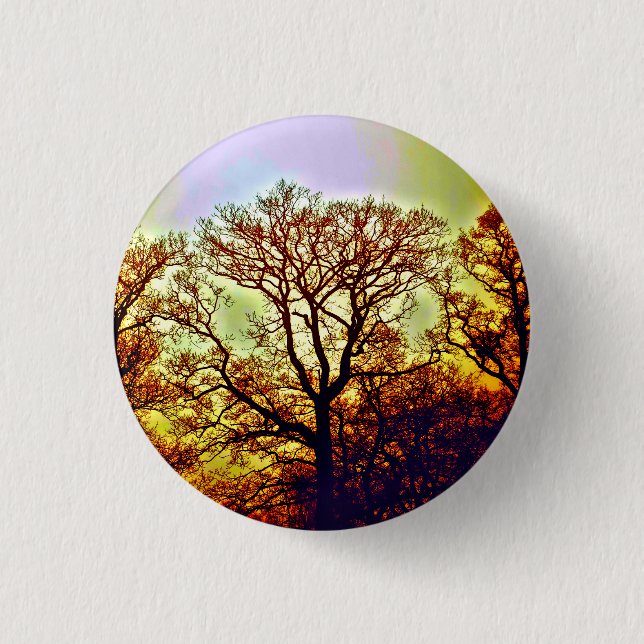 MISTY SUN TREES BUTTON (Front)