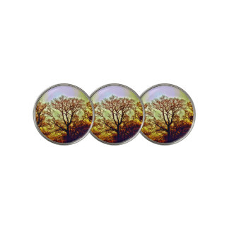 MISTY SUN TREES GOLF BALL MARKER
