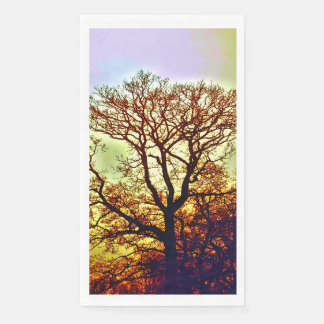 MISTY SUN TREES PAPER GUEST TOWELS