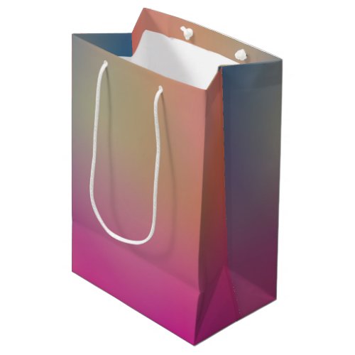 Misty Sunset Pink Gold Gradient Medium Gift Bag