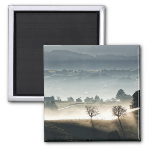 Misty Switzerland Countryside Landscape Magnet