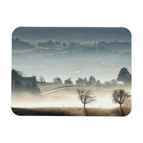Misty Switzerland Countryside Landscape Magnet