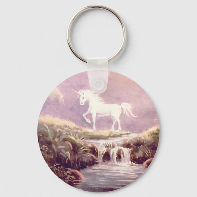 MISTY UNICORN by SHARON SHARPE Keychain (Front)
