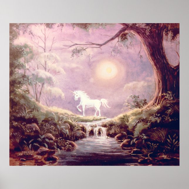 MISTY UNICORN by SHARON SHARPE Poster (Front)