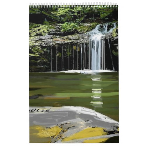 Misty Waterfalls Calendar