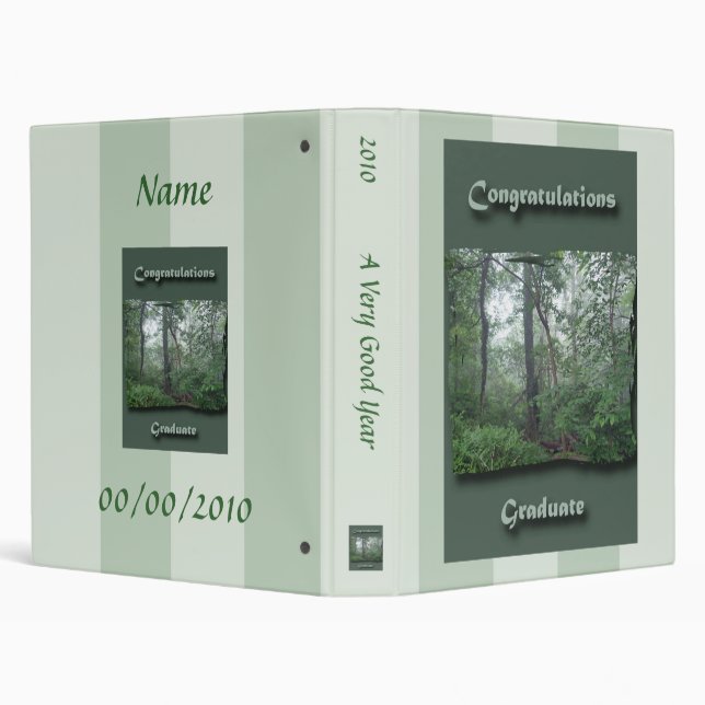 Misty Woods Congratulations Graduate Binder (Background)