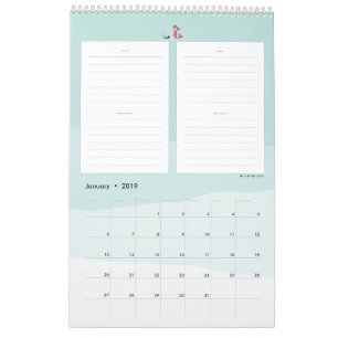 Mistyqe mermaid Planner Calendar