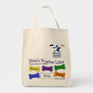 Misty's Litter - grocery tote Bag