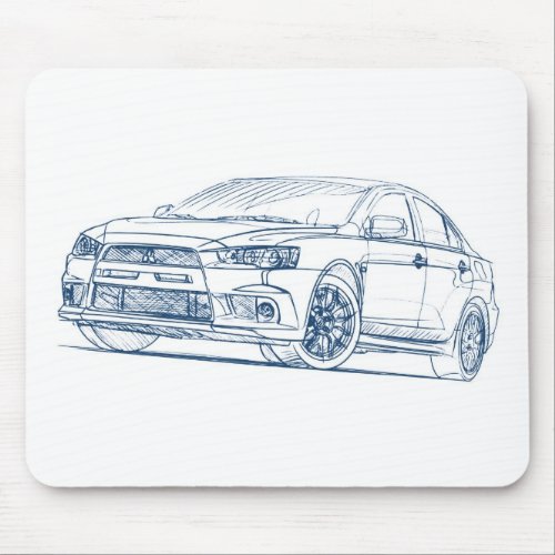 Mit Lancer Evo MR 2011 Mouse Pad