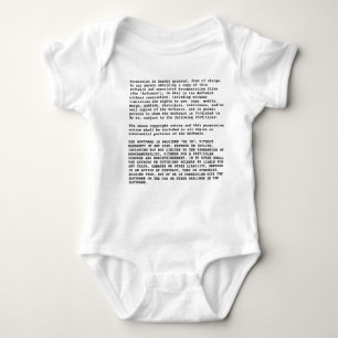 MIT License Baby Bodysuit