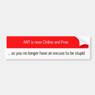 MIT OCW BUMPER STICKER