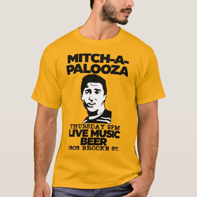 Mitch-A-Palooza - Old School Movie College Party  T-Shirt (Front)