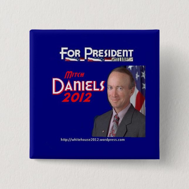 Mitch Daniels for President Button (Front)
