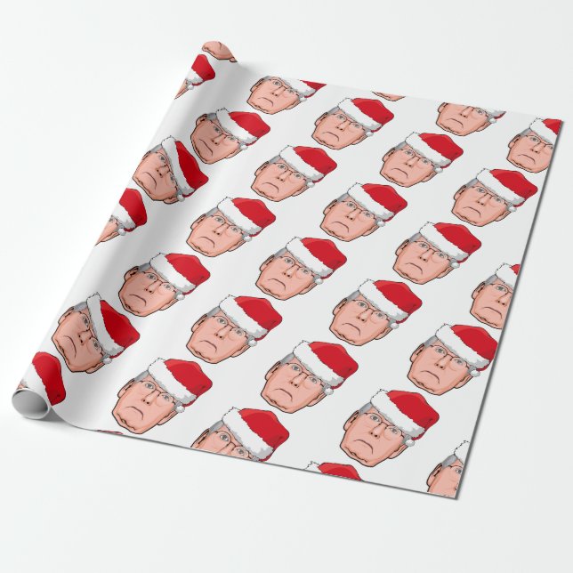 MITCH MCCONNELL CHRISTMAS WRAPPING PAPER (Unrolled)