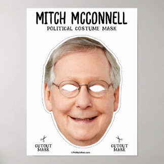 Mitch Mcconnell Costume Mask Poster