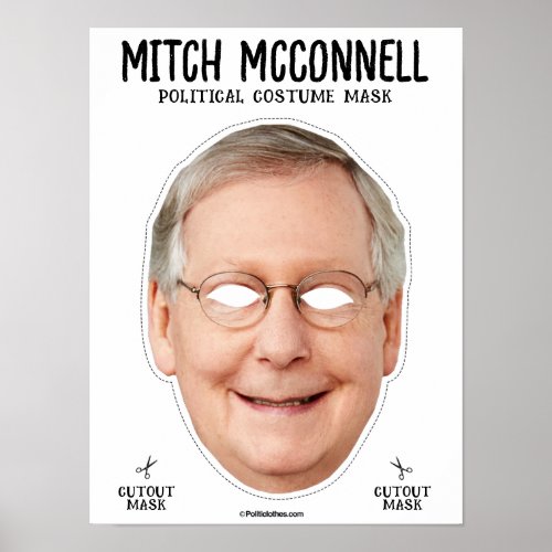 Mitch Mcconnell Costume Mask Poster