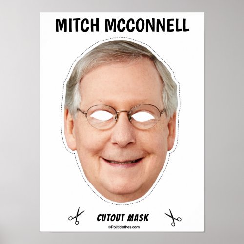 MITCH MCCONNELL Halloween Mask Poster
