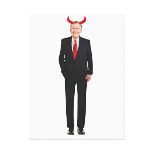Mitch McConnell Is Evil Stretched Canvas Print