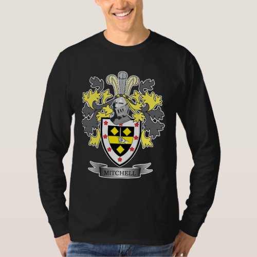 Mitchell Family Crest Coat of Arms T_Shirt