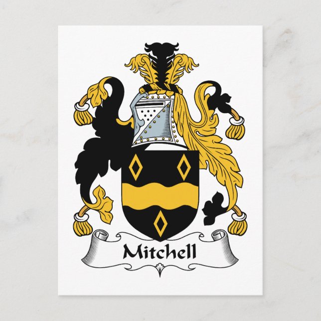 Mitchell Family Crest Postcard (Front)