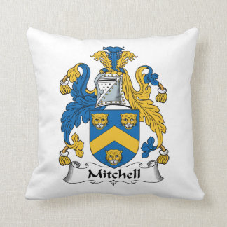 Mitchell Family Crest Throw Pillow