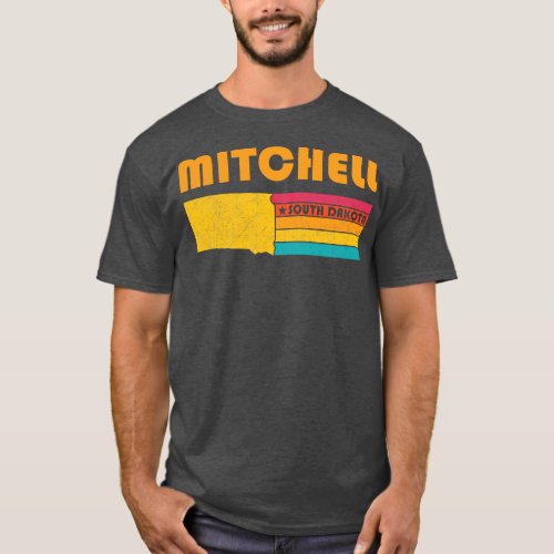 Mitchell South Dakota Vintage Distressed Souvenir T_Shirt