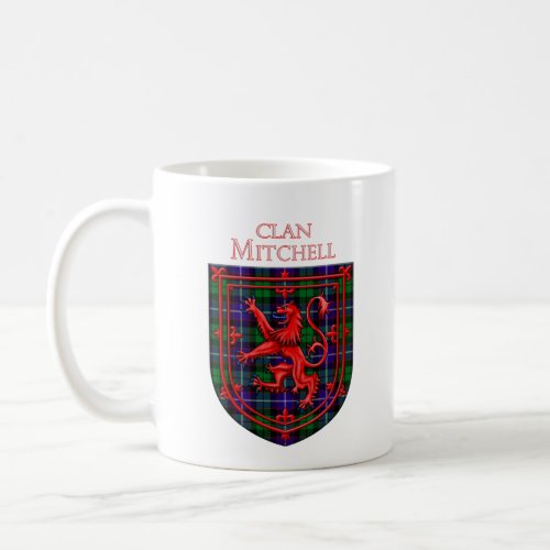 Mitchell Tartan Scottish Plaid Lion Rampant Coffee Mug