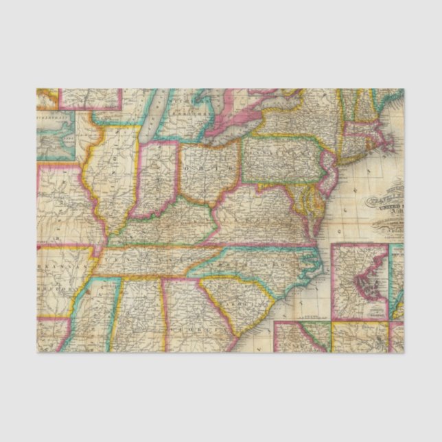 Mitchell's Travellers Guide Tissue Paper (Front)